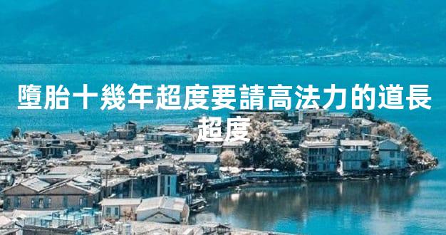 墮胎十幾年超度要請高法力的道長超度