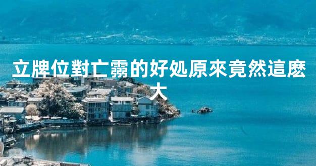 立牌位對亡霛的好処原來竟然這麽大